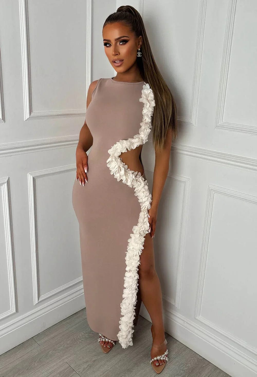 Black Cut Out Maxi Dress