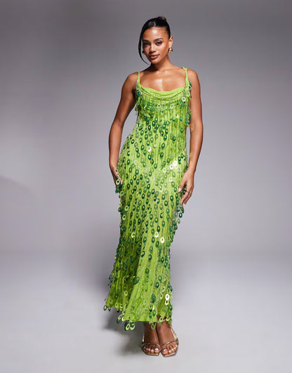 Sequin Maxi Dress