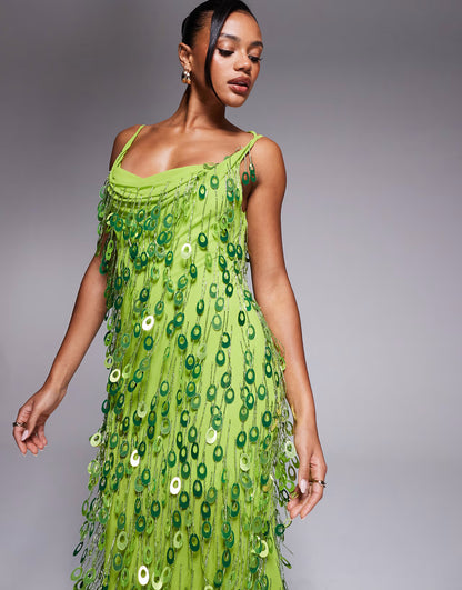 Sequin Maxi Dress